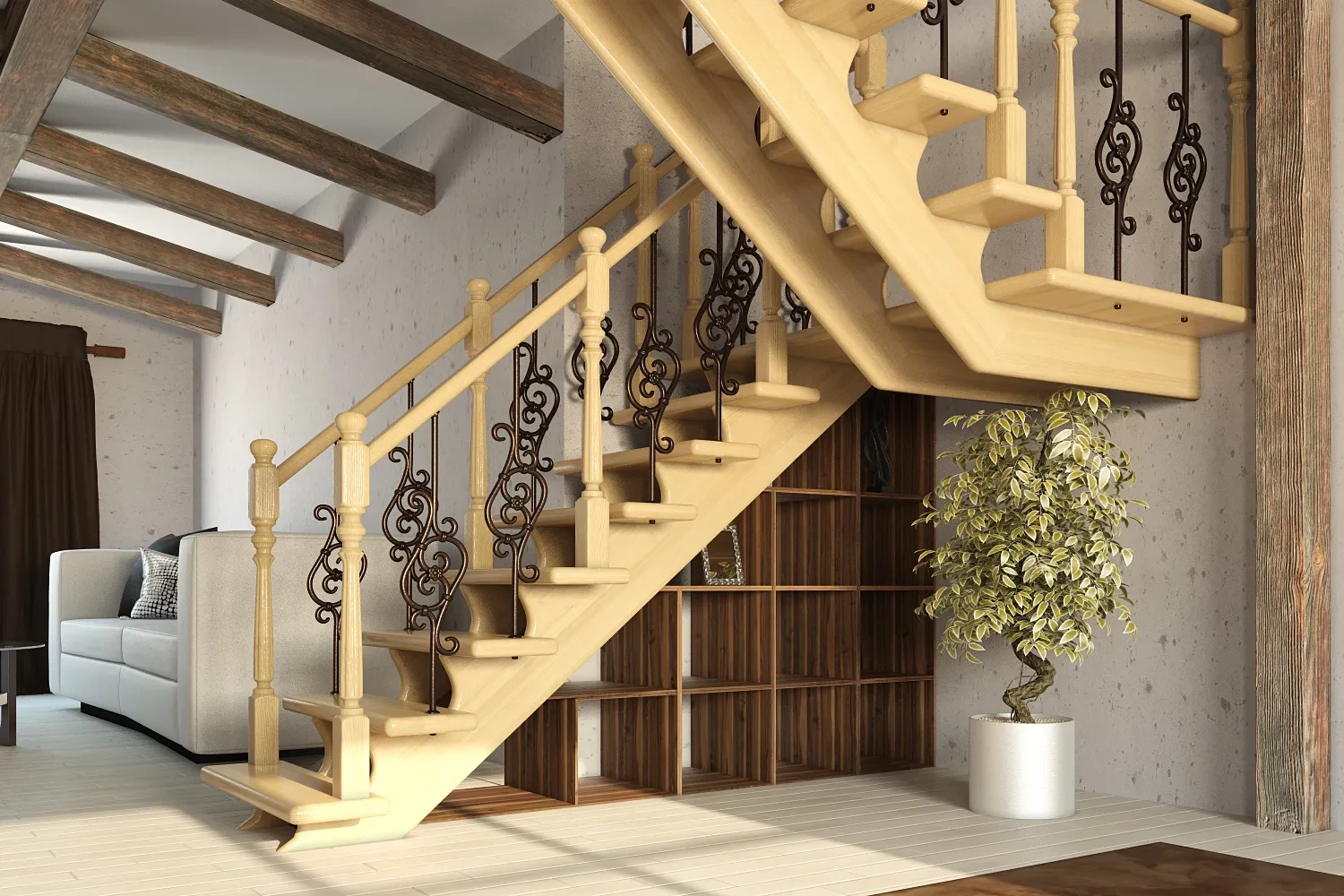 Какую лестницу выбрать: металлическую или деревянную?